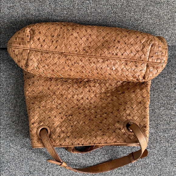 Bottega Veneta Tan Woven Tote - Picture 13 of 13